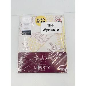 NWT Mimosa By Anne De Solene Floral EURO SHAM Percale Cotton (1)